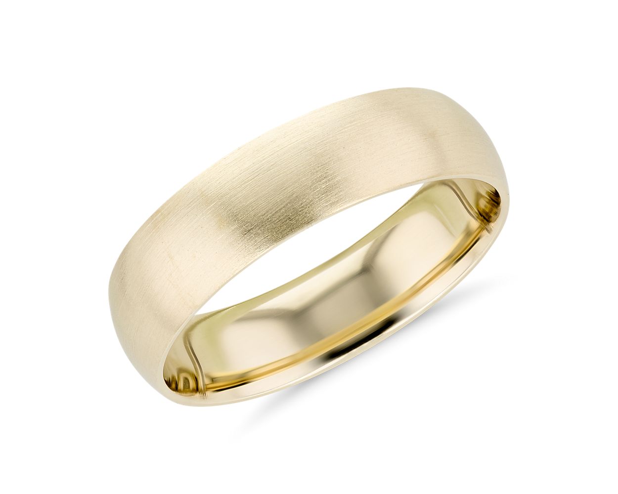 Matte yellow online gold wedding band