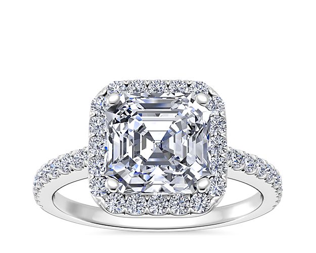 Royale Halo Engagement Ring | Vintage halo diamond engagement ring, Halo  engagement ring emerald, Unique engagement rings