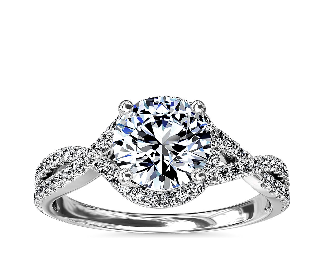 My Diamonds Silver Diamond Twist Ring - D99139 | F.Hinds Jewellers
