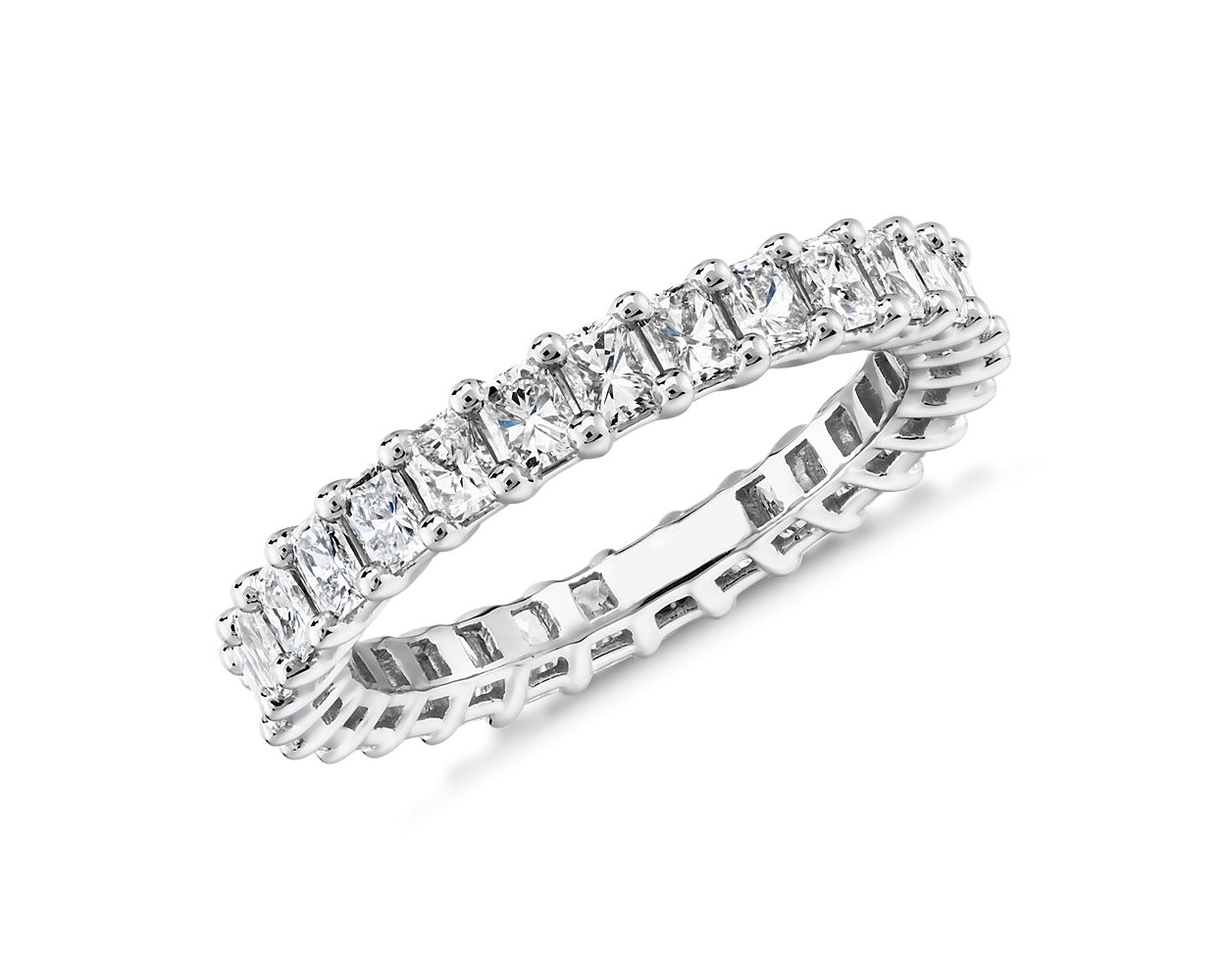 Radiant Cut Diamond Eternity Ring in 14k White Gold (2 ct. tw.)