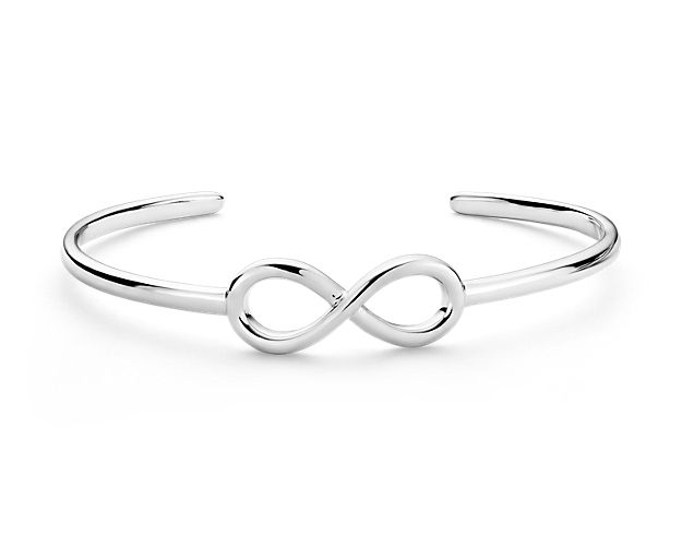 Make a polished statement with this symbolic infinity cuff bracelet. Sure to become an everyday favorite, this classic bracelet is crafted in bright sterling silver and makes a versatile addition to any jewelry collection.