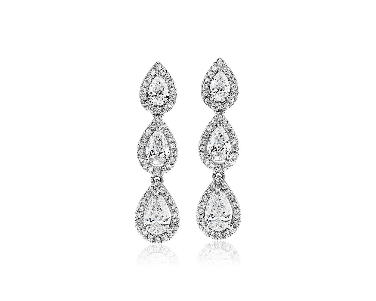 Detroit Gold Crystal Double Drop Earrings - Ivory & Co