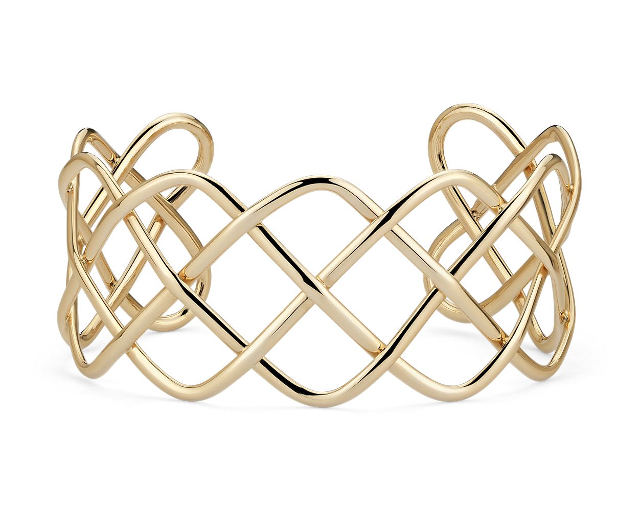 Braided Cuff in Gold main image 1