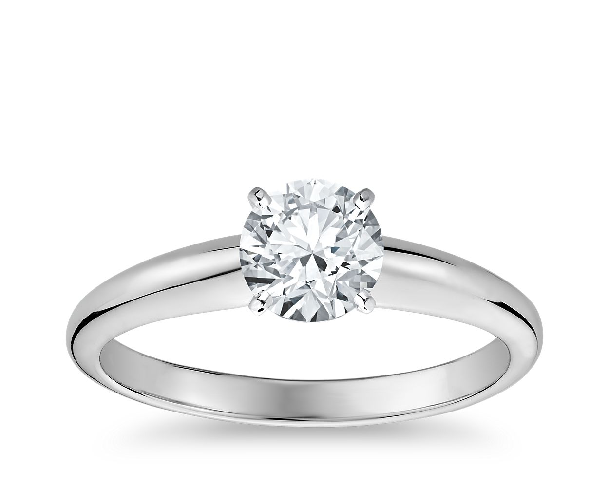 Amelia Prong Set Cathedral Solitaire Engagement Ring - Setting only |  Engagement ring settings only, Solitaire engagement ring settings,  Solitaire engagement ring cathedral
