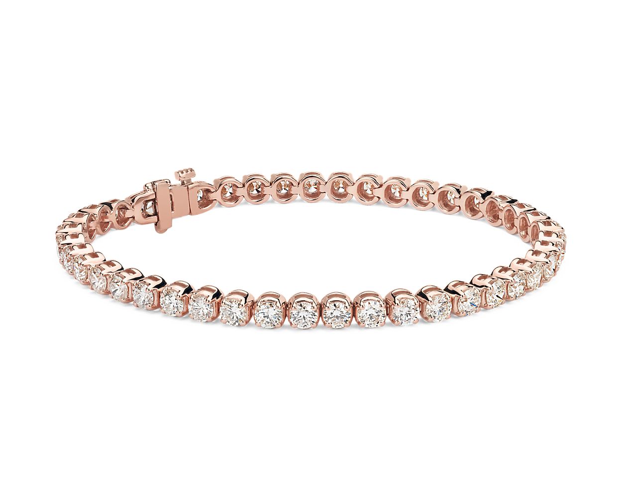 Sparkling Slider Tennis Bracelet | Rose gold plated | Pandora US