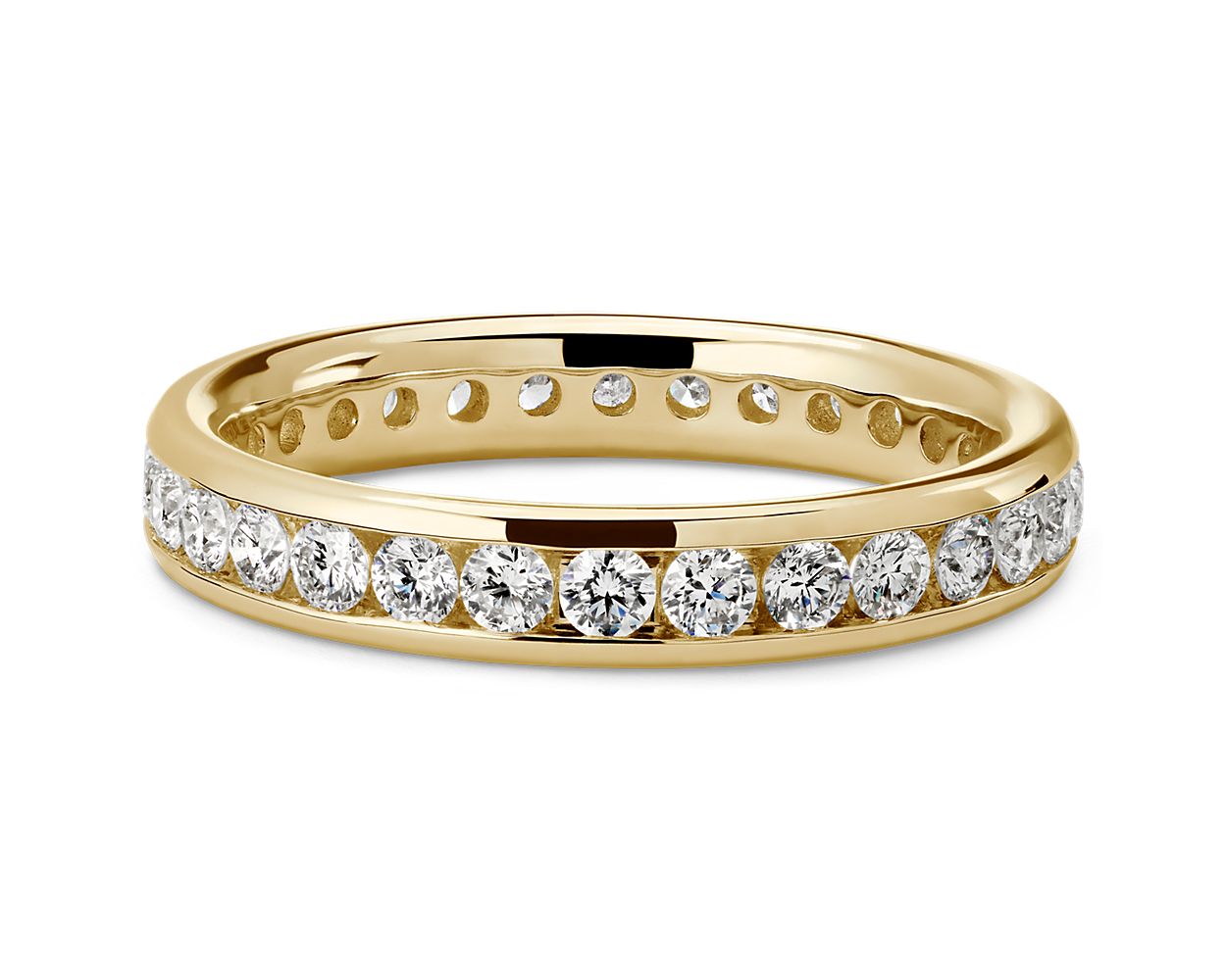 Channel Set Diamond Eternity Ring in 18k Yellow Gold (1 ct. tw.)