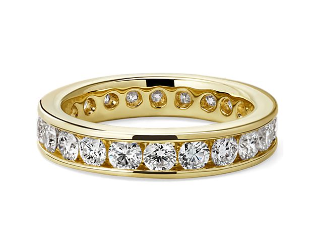 Channel Set Diamond Eternity Ring in 18k Yellow Gold (2 ct. tw.)