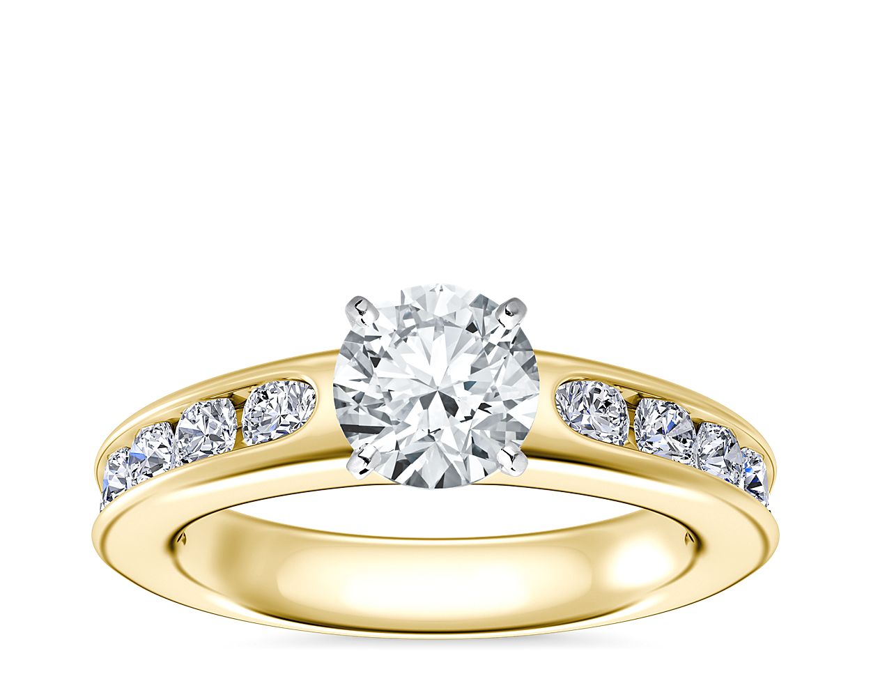 Blue nile channel hot sale set diamond ring