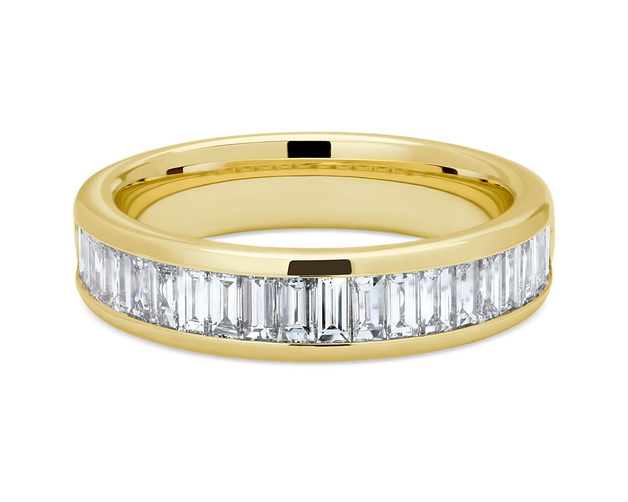 Kira SG Ring With Channel-Set Baguette Diamonds And YG Connectors main image 0