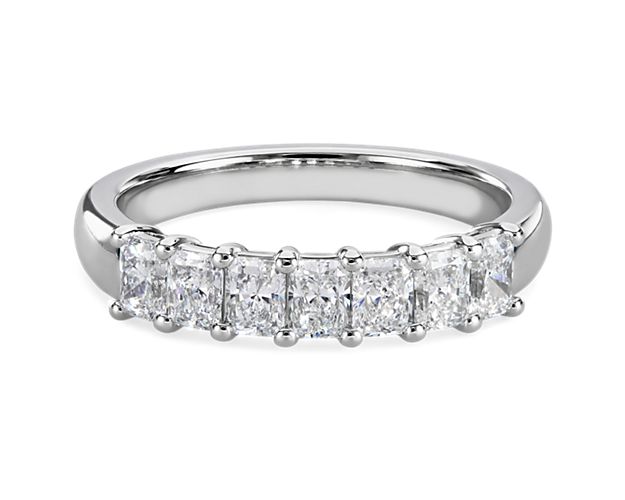 Seven Stone Radiant Lab Grown Diamond Ring in Platinum (1 ct. tw.)