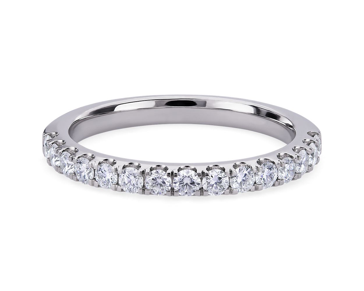 Lab Grown Diamond Pave Band in 14k White Gold (1/2 ct. tw.)