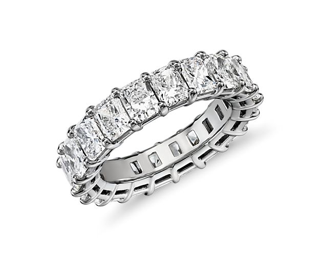 Radiant Cut Diamond Eternity Ring in 14k White Gold (6 ct. tw.)