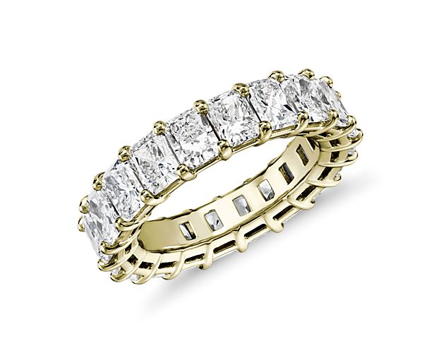 Radiant Cut Diamond Eternity Ring in 14k Yellow Gold (6 ct. tw.)