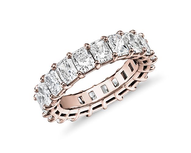 Radiant Cut Diamond Eternity Ring in 14k Rose Gold (6 ct. tw.)