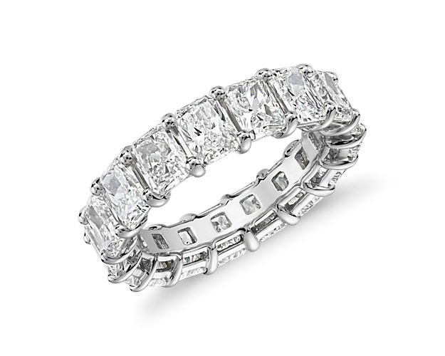 Radiant Cut Diamond Eternity Ring in 14k White Gold (7 ct. tw.)