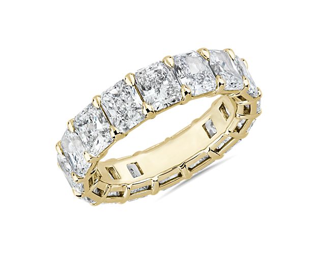 Radiant Cut Diamond Eternity Ring in 14k Yellow Gold (8 ct. tw.)