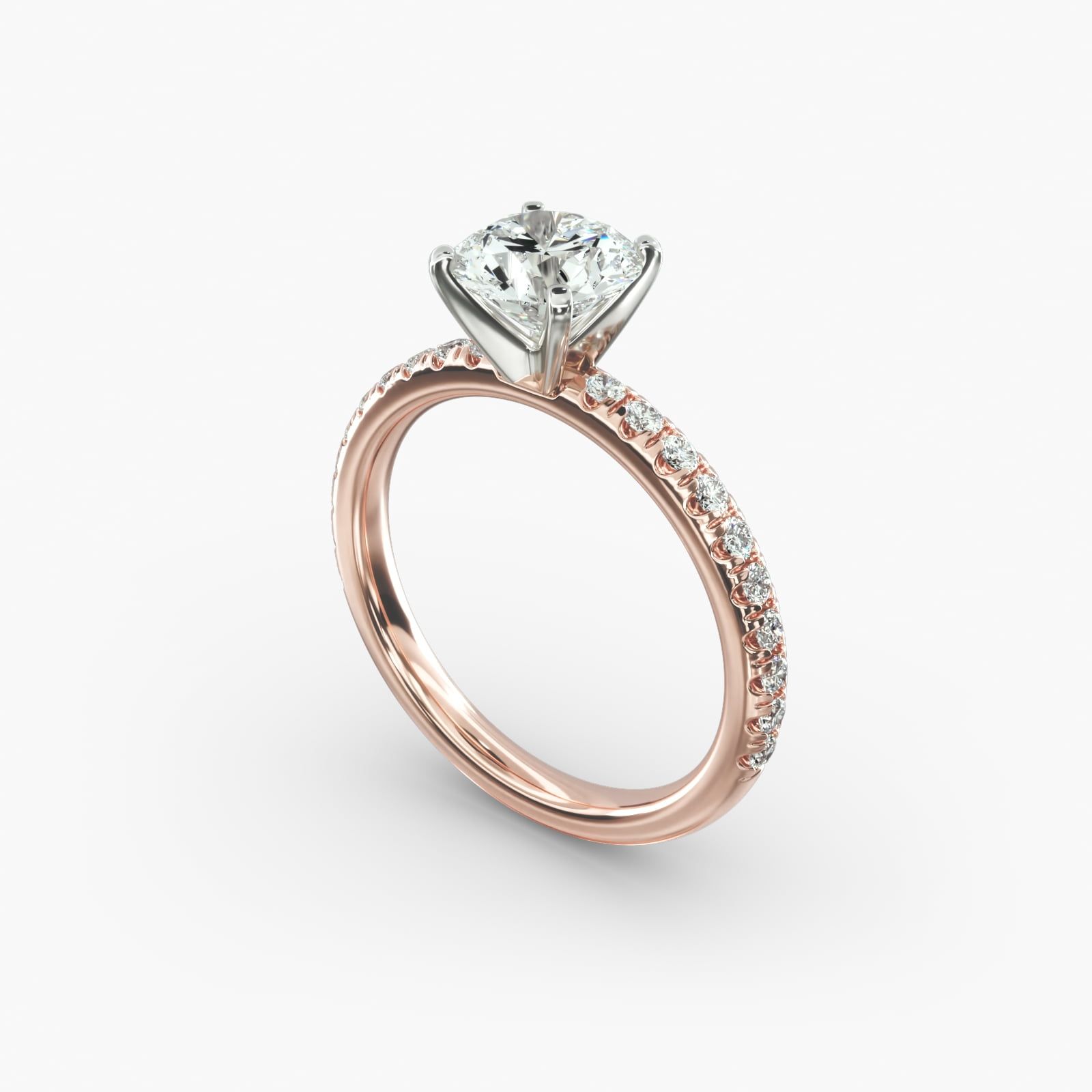 Petite pave ring top