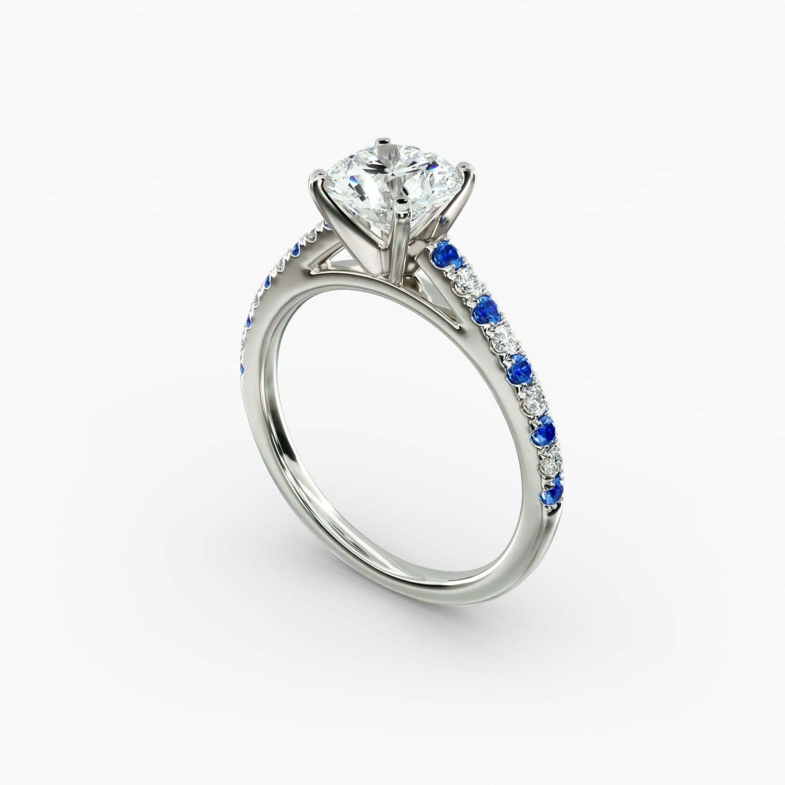 Blue nile sapphire and diamond ring on sale