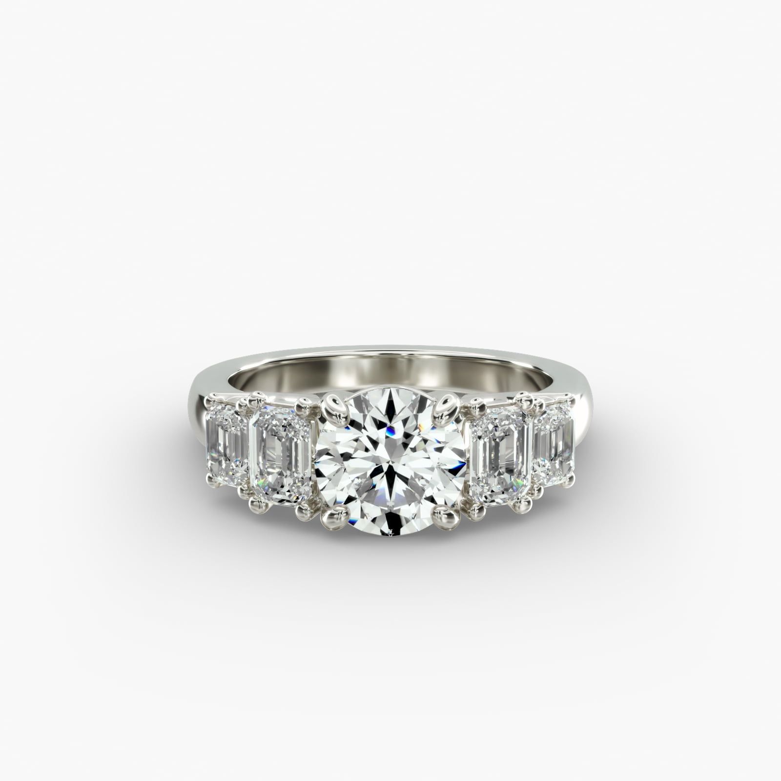 Blue nile three stone ring sale