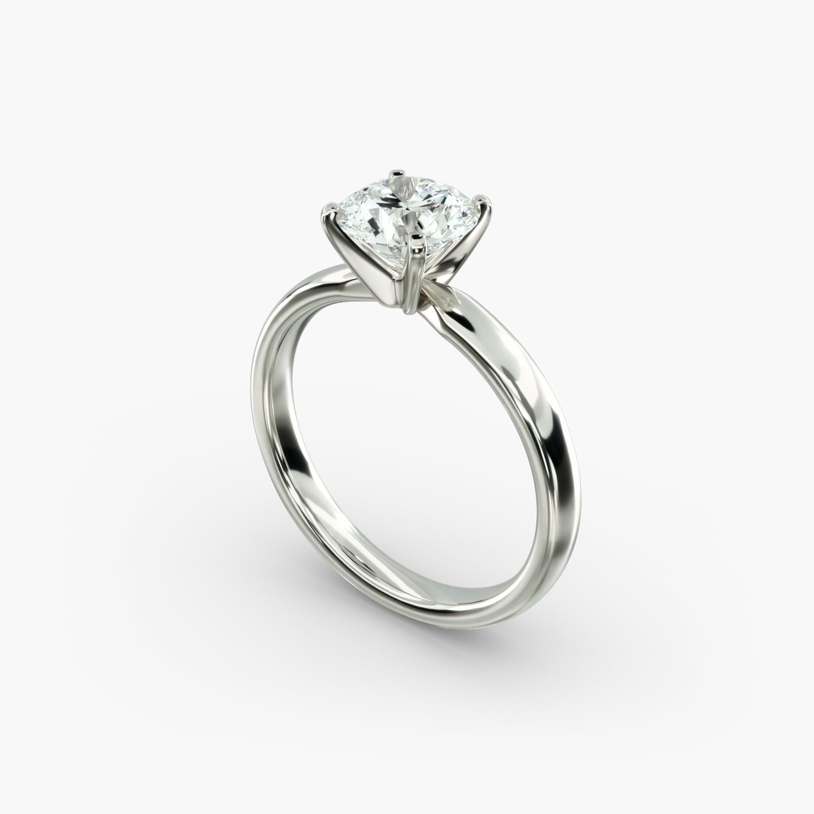 Classic Comfort Fit Solitaire Engagement Ring in Platinum 2.5mm