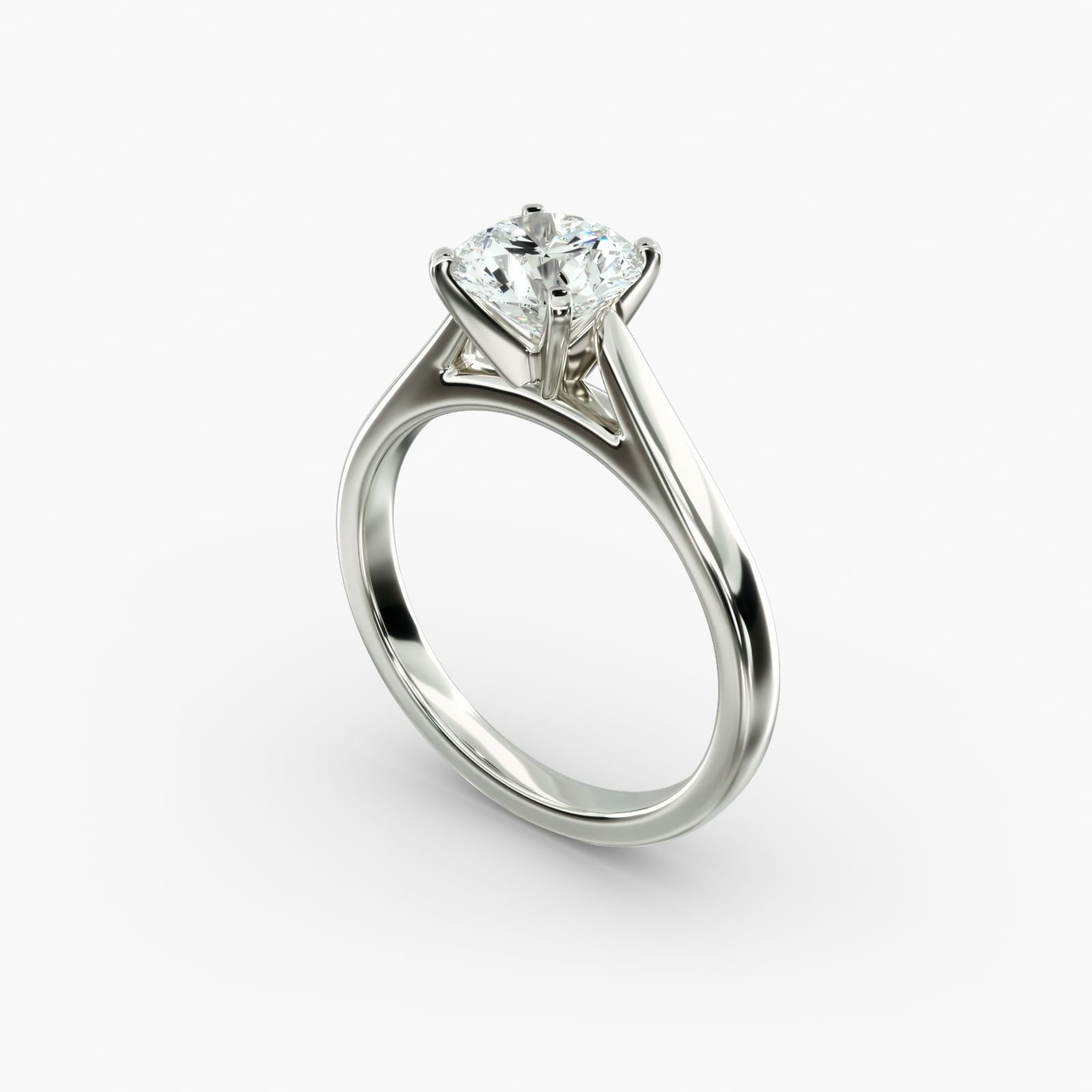 Tapered solitaire setting shop
