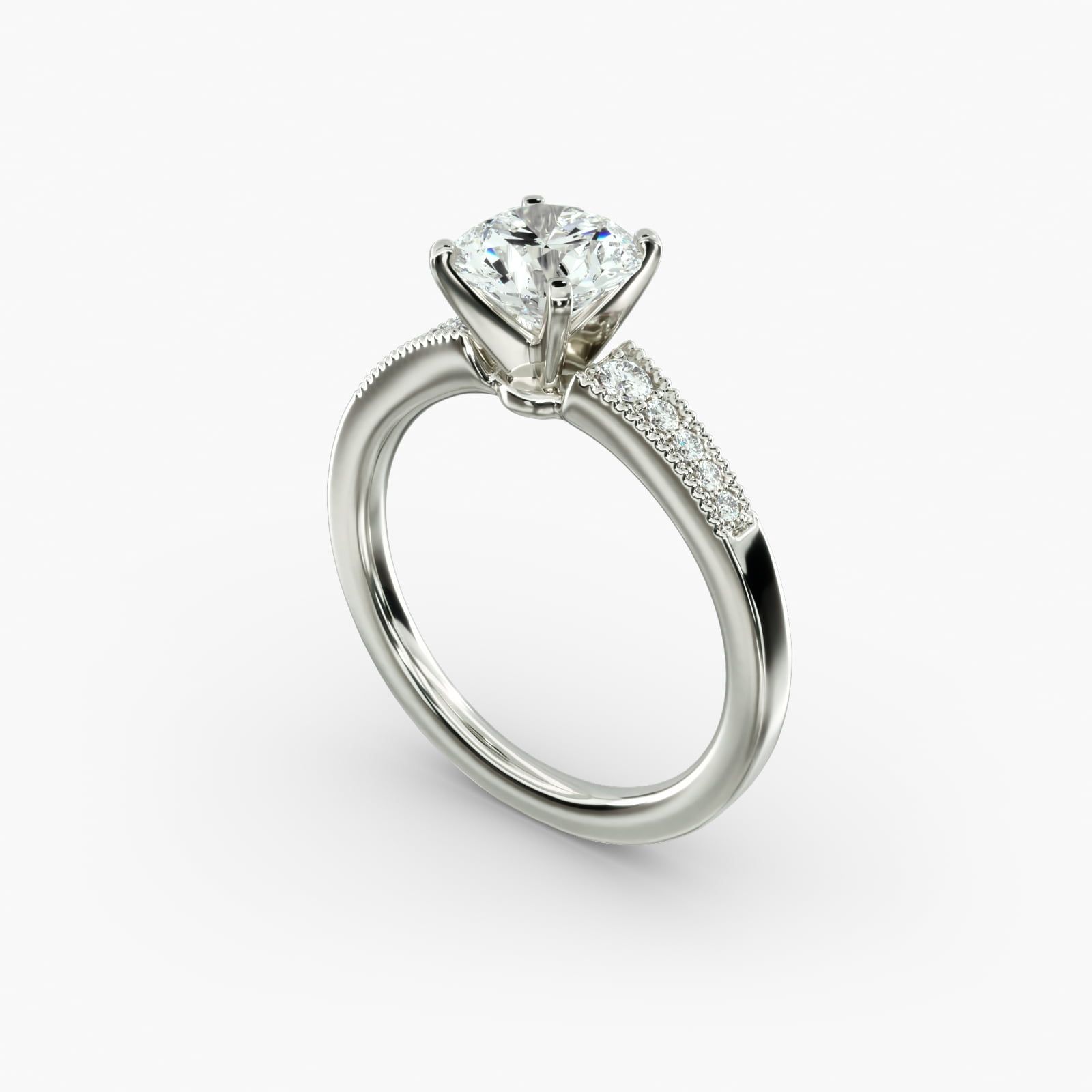 Milgrain diamond engagement ring best sale
