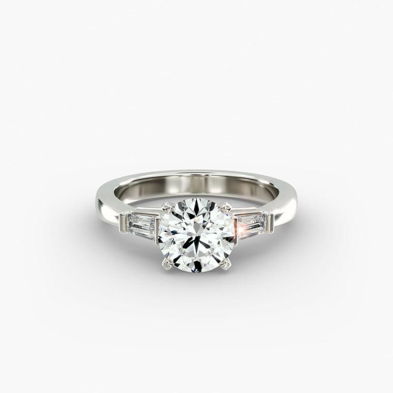 Three Stone Engagement Rings Blue Nile