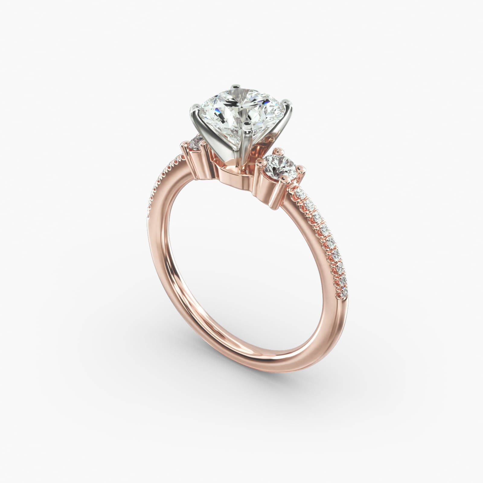 Blue nile rose gold engagement ring cheap