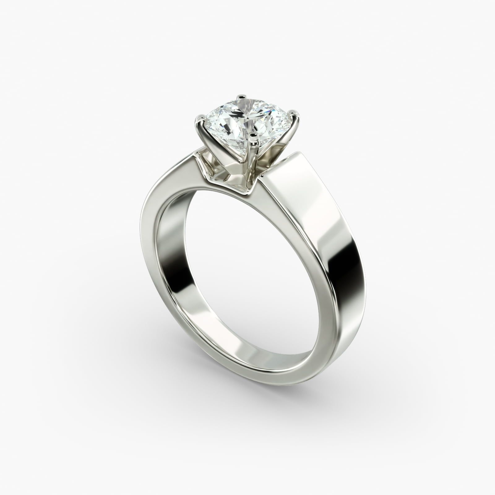 Wide band solitaire settings on sale