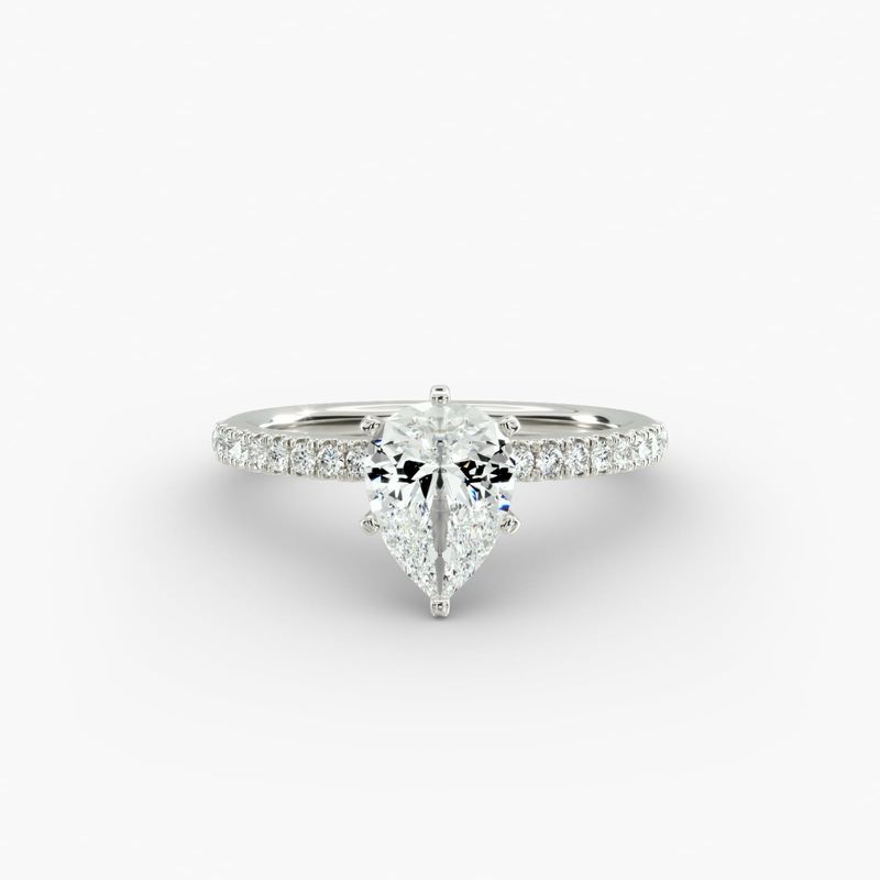 Blue nile pear shaped engagement ring deals
