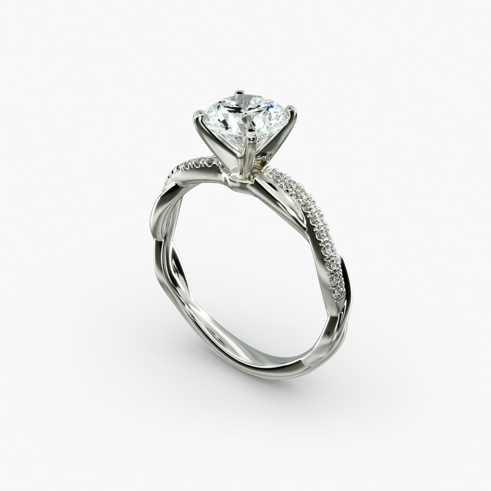 Blue nile twisted engagement ring sales