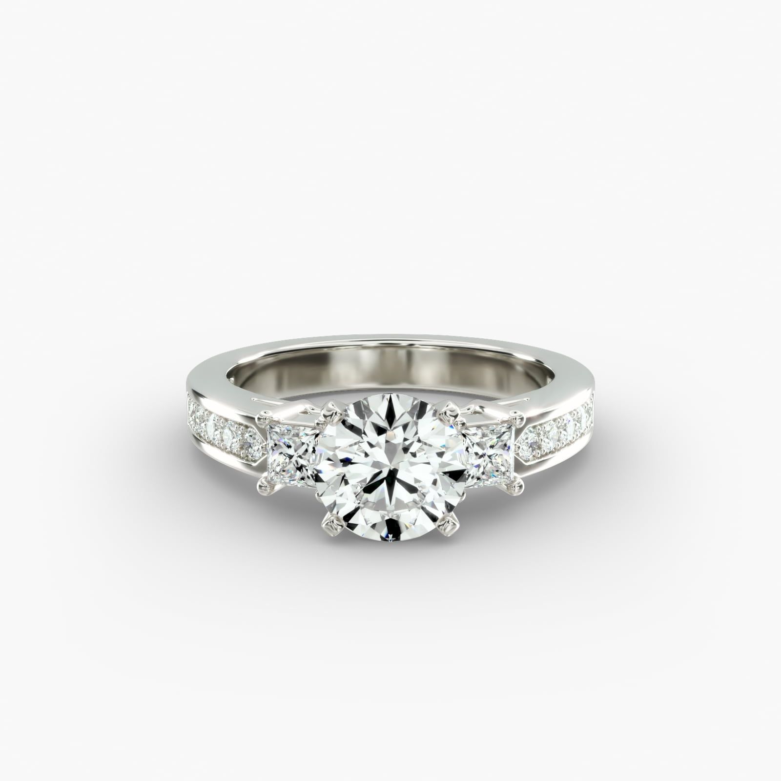 Blue nile princess cut ring sale