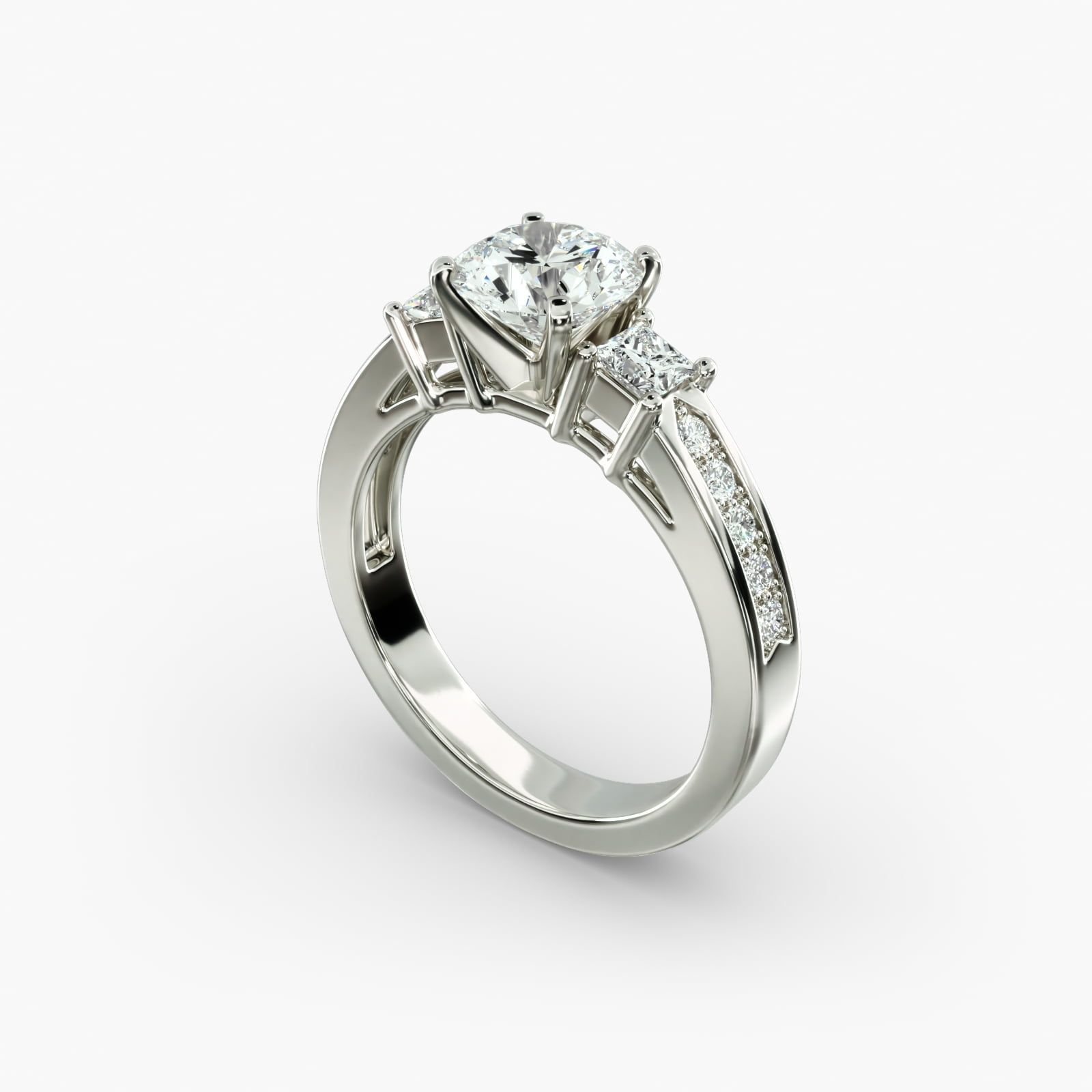 Blue nile princess cut ring sale