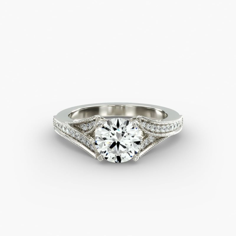 Blue nile vintage engagement rings on sale