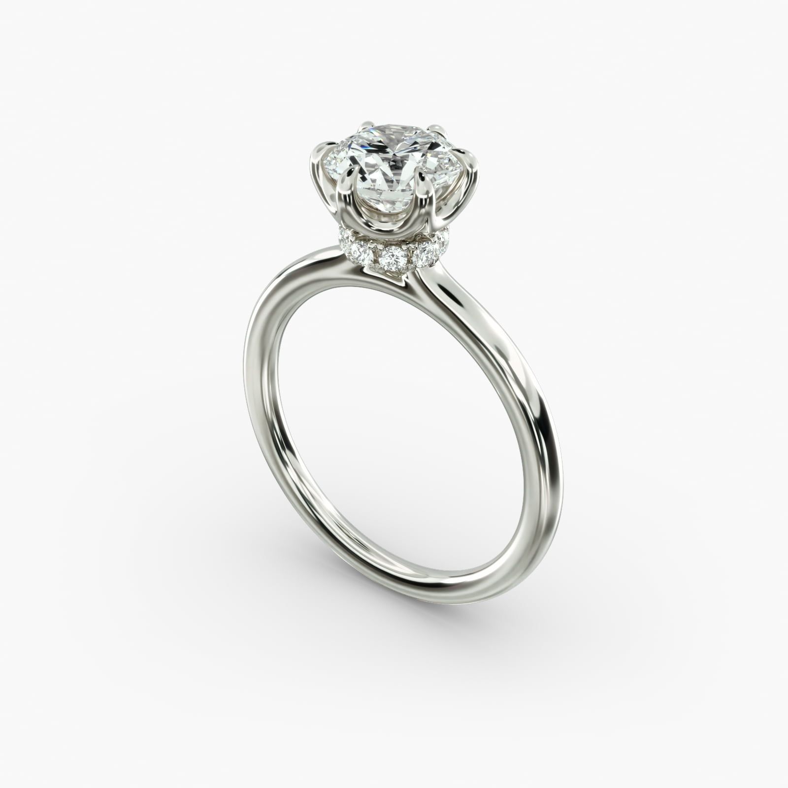 Six prong solitaire setting clearance