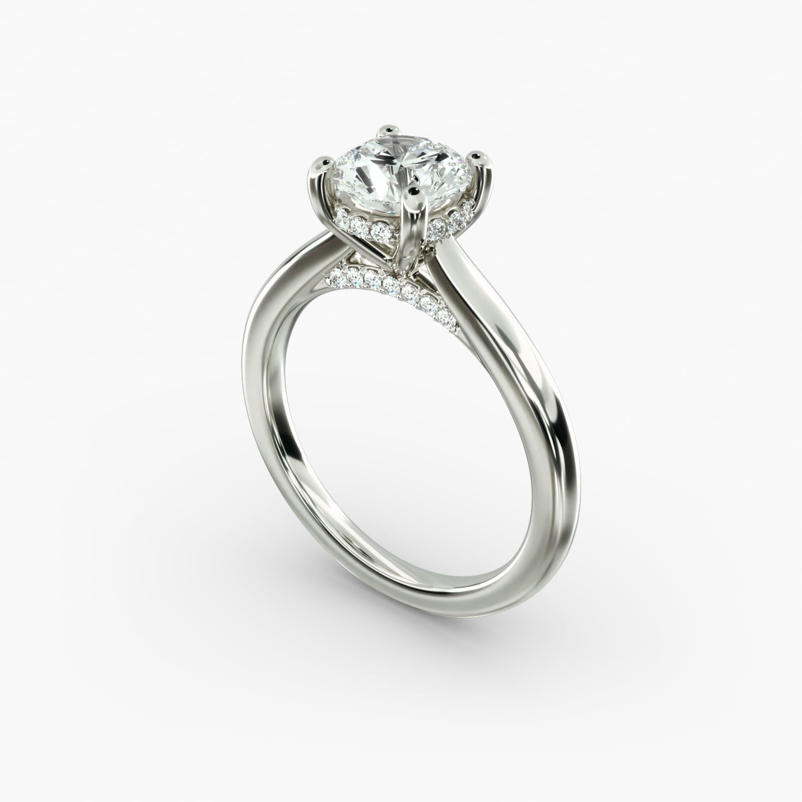 Solitaire white gold hotsell
