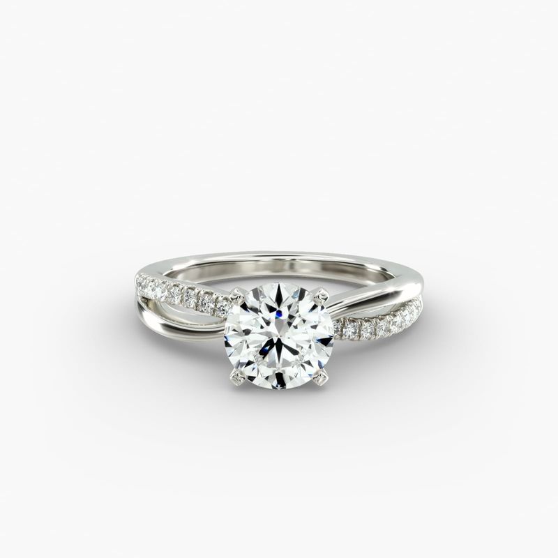 Infinity solitaire ring shop