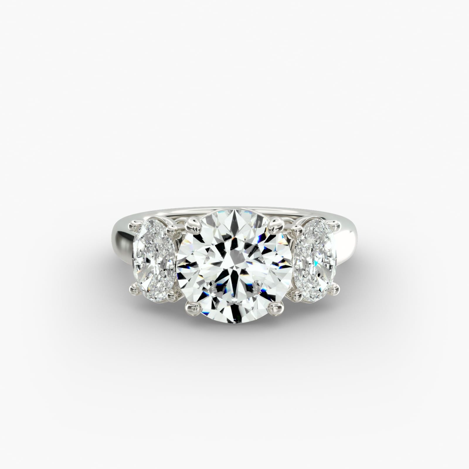Blue nile three stone sales