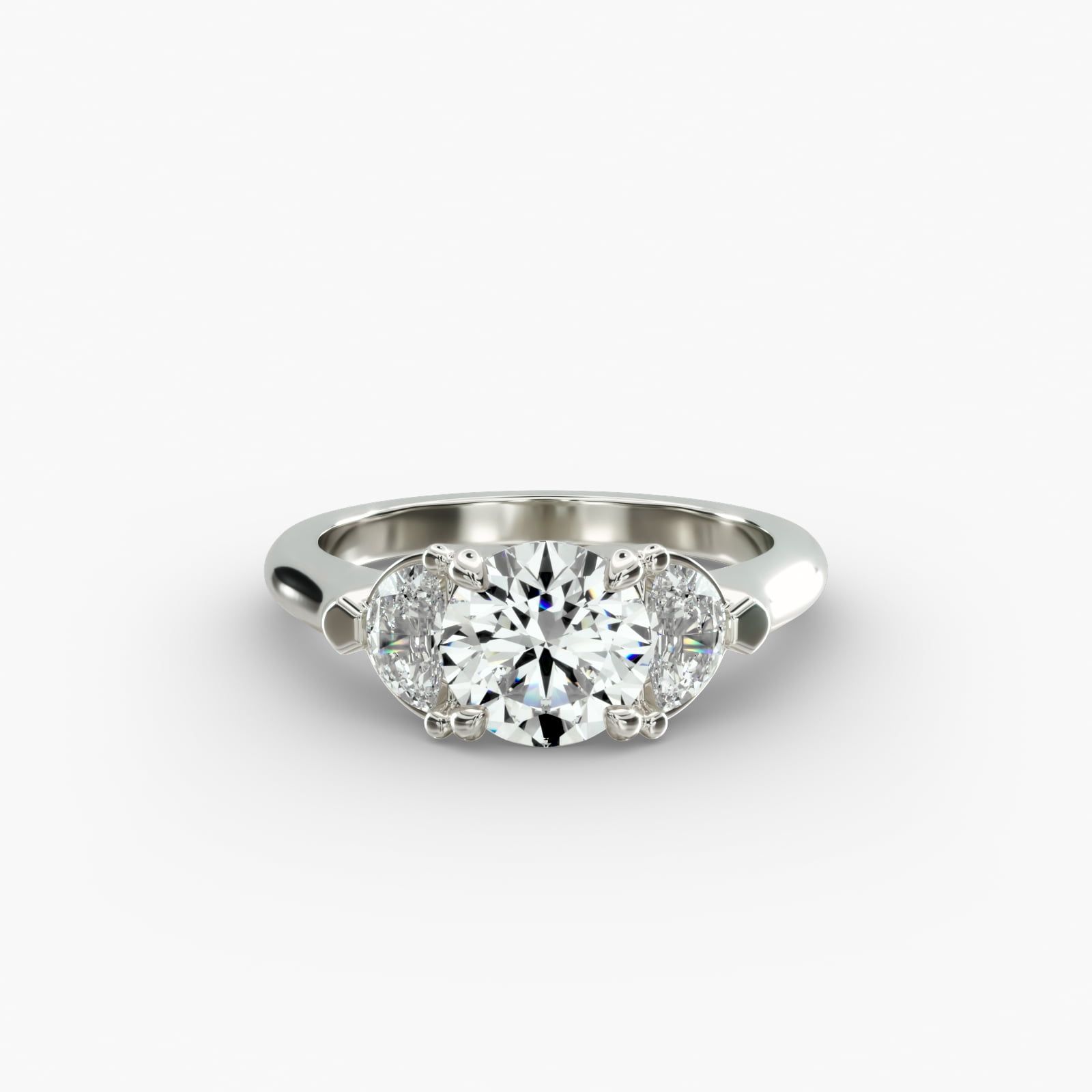 Blue nile three stone ring sale