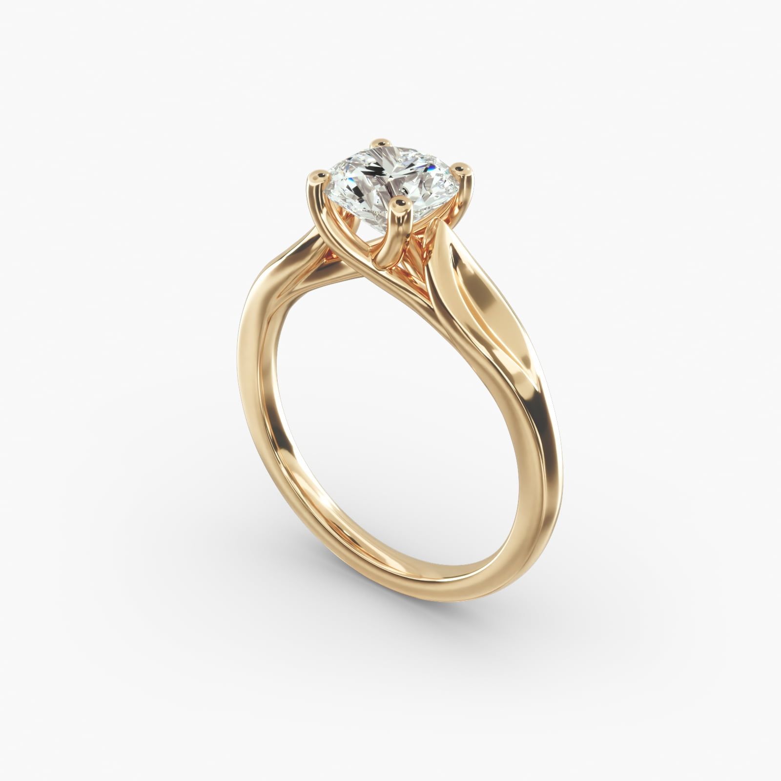 Leaf solitaire engagement ring store