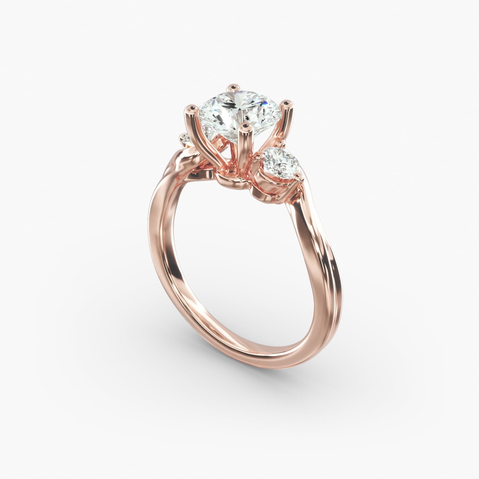 Rose gold shank 2025