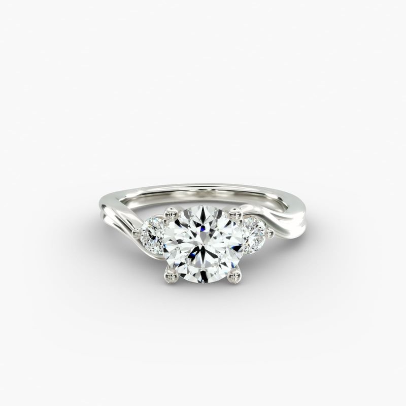 Three Stone Engagement Rings Blue Nile