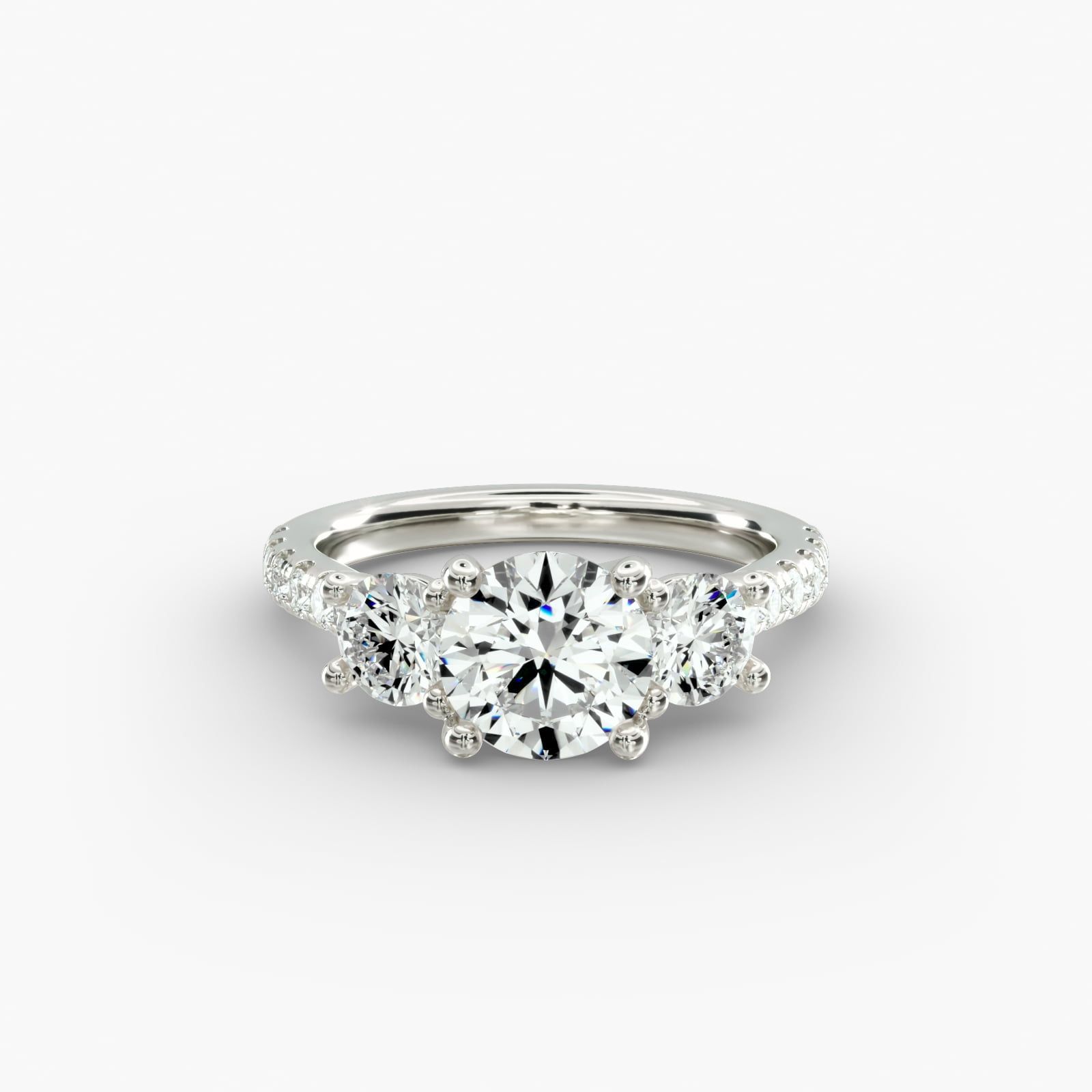 Blue nile 3 stone engagement ring sales