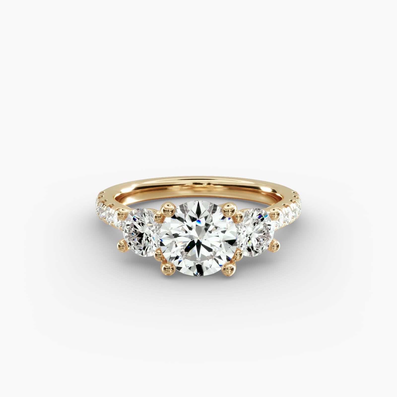 Blue nile 3 stone engagement ring sales