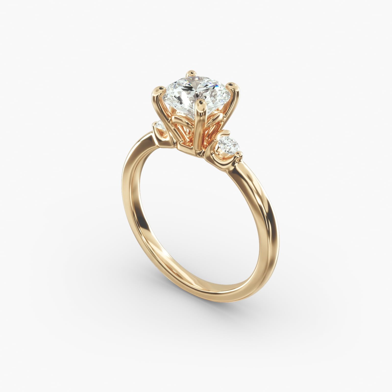 Gold one diamond ring sale