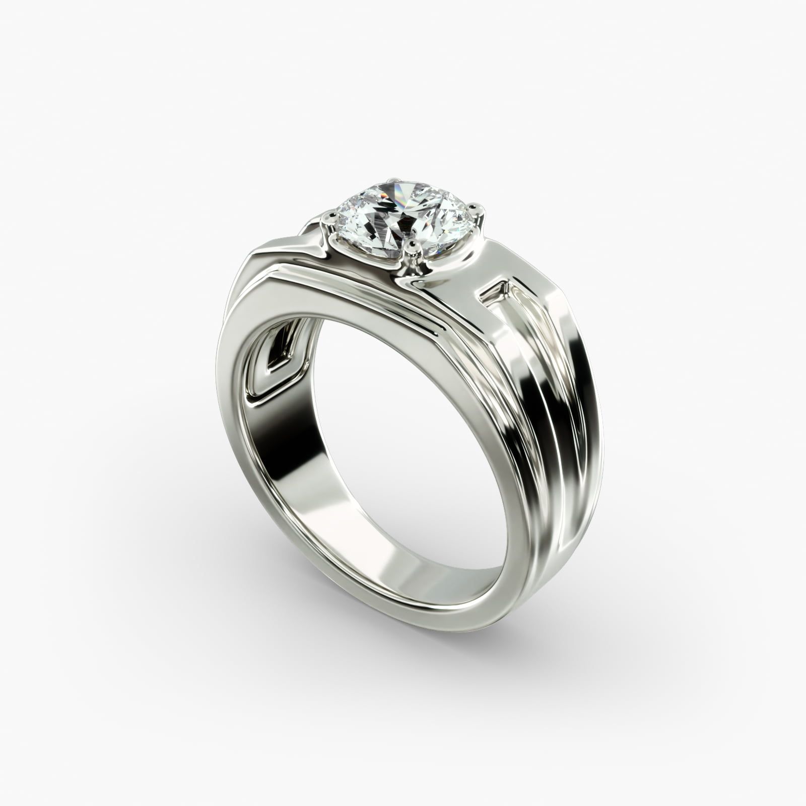 Statement platinum mens ring shop