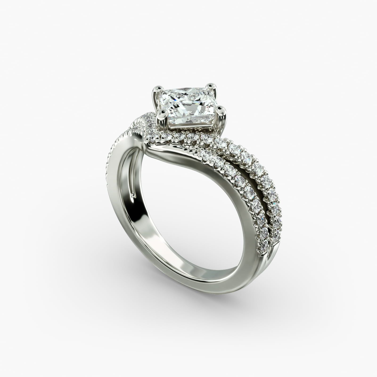 Platinum chevron ring new arrivals