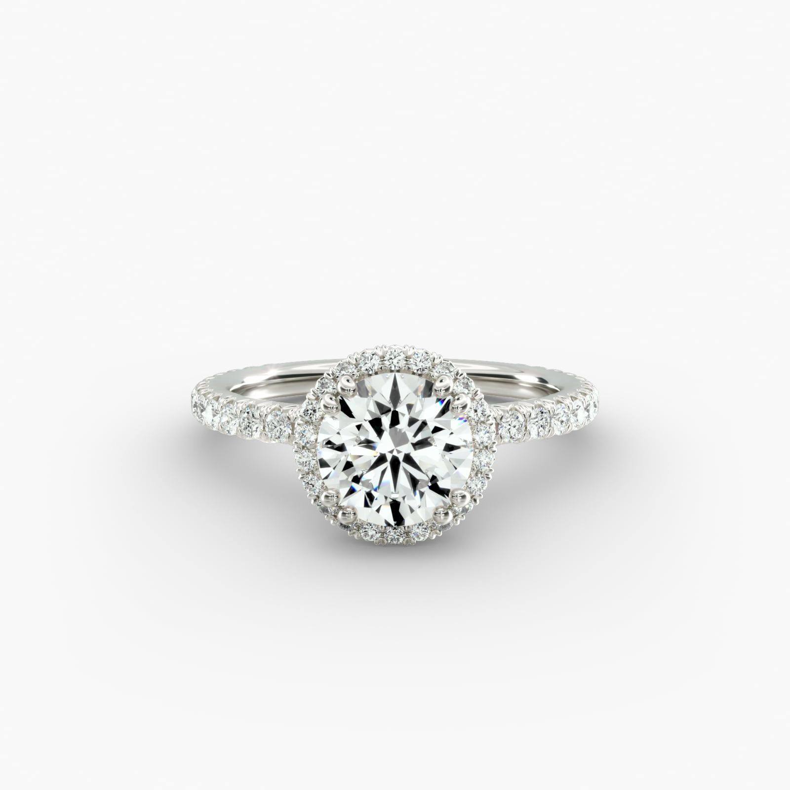 Blue Nile Studio Heiress Halo Diamond Engagement Ring in Platinum 3 8 ct. tw