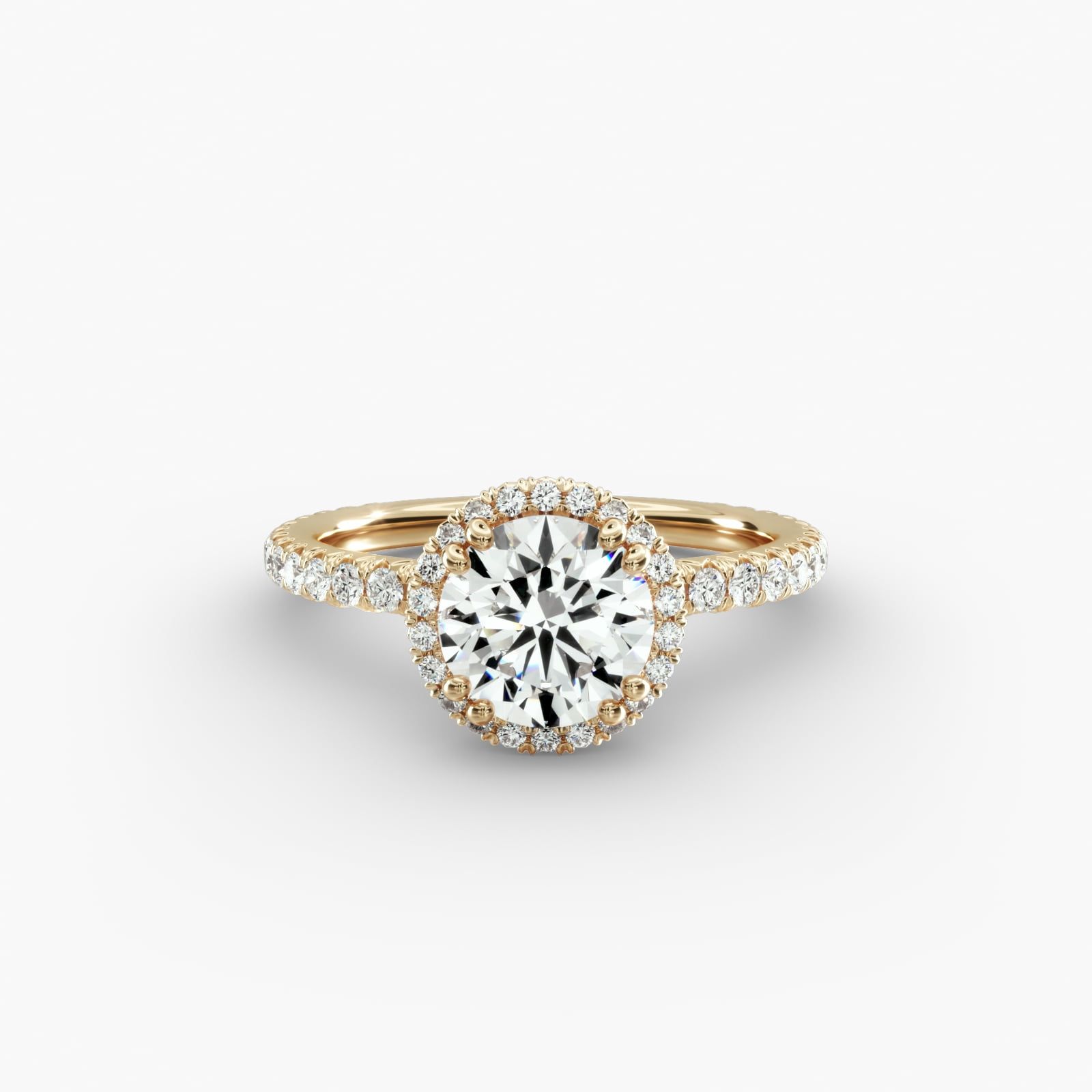 Blue nile halo ring on sale
