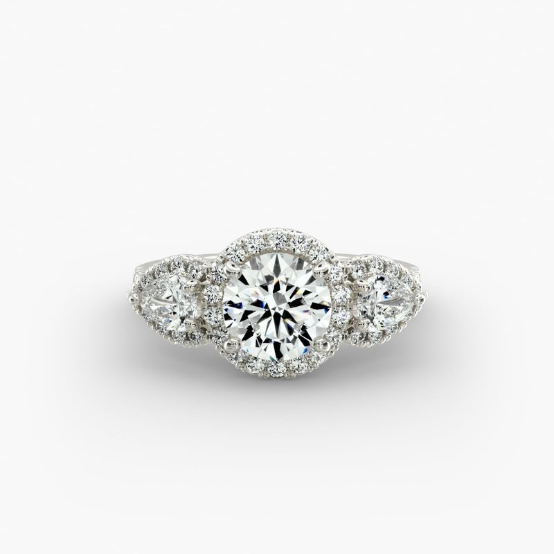 Three Stone Engagement Rings Blue Nile